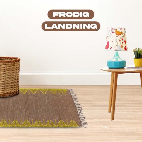 Tapis fait main multicolore lavable pour petits espaces - 4