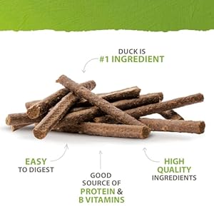 Caledon farms chewy duck sticks dog treats no additives preservatives free 776 ounces pack of 4  urban country home decor