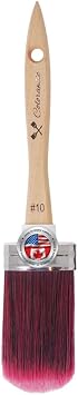 Colorantic | Oval Chalk Paint Brush for Milk Paint | Round Paint Brushes Furniture Painting | Best Soft DIY Chalky Blending Brush DIY - 2 Inch (no10)