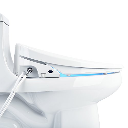 Brondell S1400-Ew Swash 1400 Luxury Bidet Toilet Seat In Elongated White With Dual Stainless-Steel Nozzle Clean+, Endless Water-Warm Air Dryer-Nightlight #TOP7
