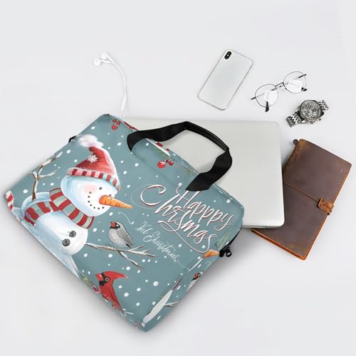 Maletín para portátil Alaza con diseño de muñeco de nieve 13-15.6 pulg miniatura 7