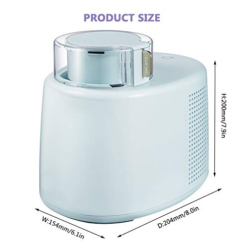 EnweKapu 500 Ml Eismaschine, Softeis Maschine EIN-schlüssel-automatik Plug and Play Leicht Zu Bedienen, Selbstkühlende… – Bild 8