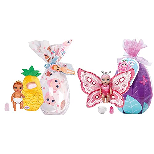 Zapf Creation 904398 BABY born Surprise Babies 3 - kleine Püppchen im Kokon mit Trink, 1 Stück & 904336 Surprise Babies…
