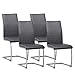 Albatros Silla Cantilever Murano Set de 4 sillas Gris, SGS Probado