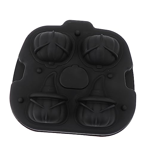 VERDANVERSE 1 Pieza Bandeja de hielo de calabaza conformado para formas bandejas moldes de halloween caer Bandeja de chocolates molde de cubitos de hielo molde de chocolate gel de sílice Black