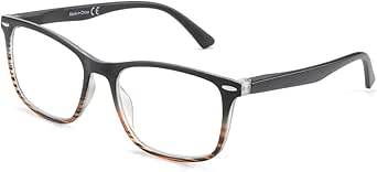 Lecteurs Hommes Femmes Lunettes De Lecture JM - Lot De 4 Avec Charnière à Ressort, +4.0 Accessoire Vision