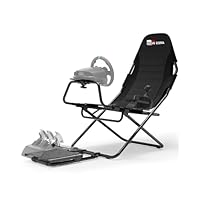 ARES WING Foldable Racing Simulator Cockpit with Seat, Sim Racing Cockpit Compatible with Formula & GT, Driving Simulator Compatible with Logitech, Fanatec, Moza on PS5/PS4/Xbox/PC