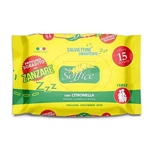 Palucart® Brand Amazon Disposable Mosquito Wipes 15 Lemongrass Wipes Soaked 12 Packs - 180pcs