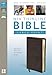 NIV, Thinline Bible, Large Print, Bonded Leather, Brown, Red Letter Edition