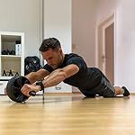 PULLUP & DIP Bauchroller, Ab Wheel mit ergonomischen Griffen und gepolsterten Kniematten, Bauchmuskelrad, Ab Roller für Bauchmuskeltraining & Heimtraining zu Hause – Bild 2