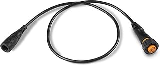 Garmin 010-12718-00 Sounder Adapter Cable - 4-Pin Transducer to 12-Pin , Black