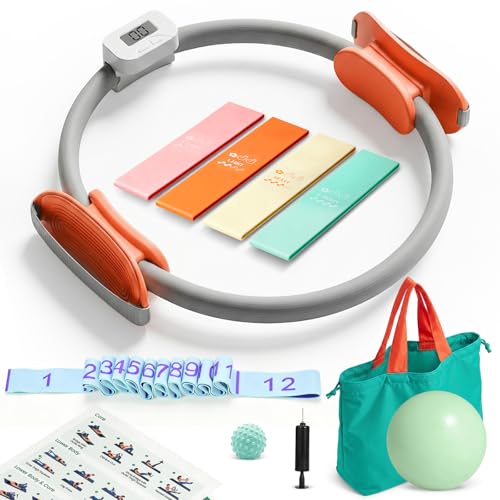 LXFUN Magic Circle Pilates Equipment Kit with Smart Counter - 14