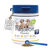 ProDen PlaqueOff Powder for Dogs & Cats, Tartar & Bad Breath Remover with 100% Natural Teeth Plaque Remover 180 g