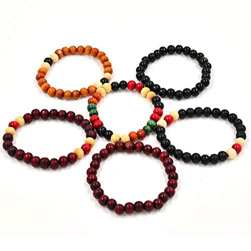 Pulsera de madera de sándalo, budista, meditación, oración, hecha a mano, con cuentas, para mujeres y hombres, pulseras de yoga de madera