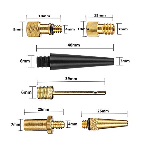 Conjunto adaptador de válvula BesPORTBLE para bomba de ar de pneu de bicicleta, bomba esférica, kits