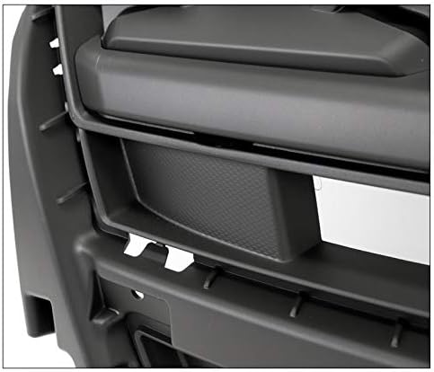 Front Bumper Upper Hood Sport Grille Shell Matte Black Compatible with 2018-2019 Ford Explorer