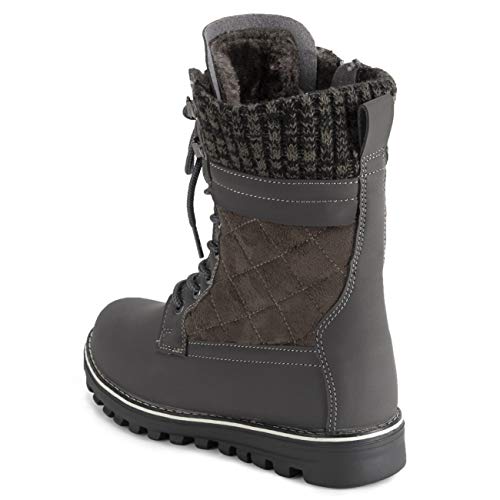 Polar Womens Memory Foam Outside Pocket Inside Zip Thermal Waterproof Deep Tread Rubber Sole Snow Boots thumb #4