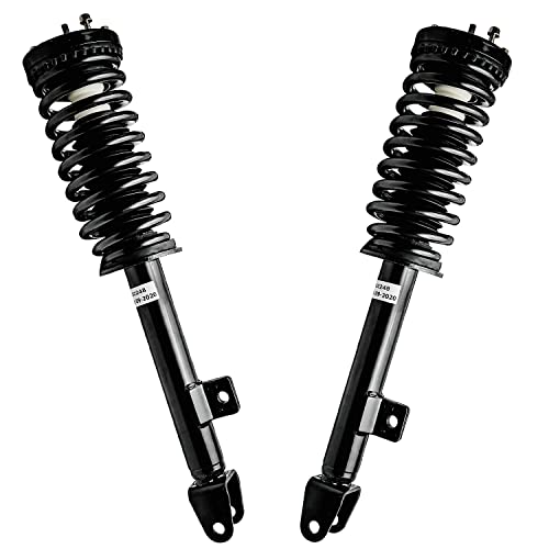 Image of Detroit Axle -12pc RWD Front End Suspension Kit for 05-10 Chrysler 300, 05-08 Dodge Magnum, 06-10 Charger, Struts Upper Control Arms & Ball Joints Sway Bars Tie Rods Boots Replacement