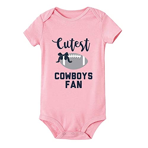 Image of Poemsimai Cutest Cowboys Fan Baby Boy Girl Onesie Newborn Organic Bodysuit Romper