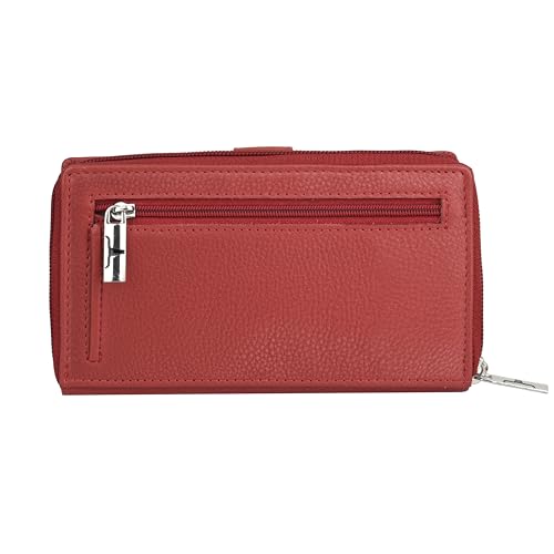 Image of URBAN FOREST Stella Red Leather Wallet for Women