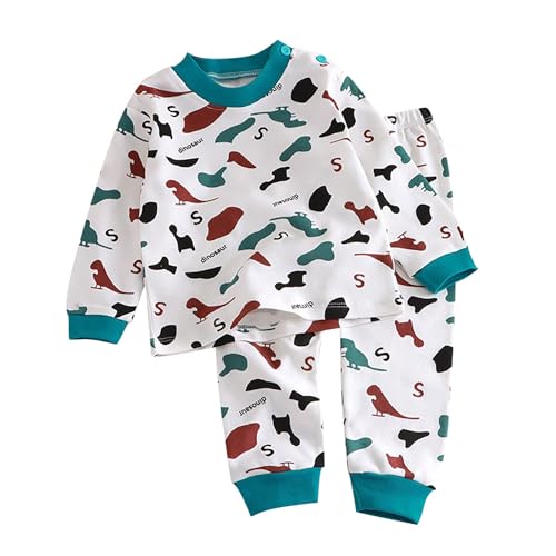 Toddler Kids Cute Cartoo𝐧 Clothes Sets Baby Boys Girls Cotton Long Sleeve Sweatshirt Pullover Pants 2Pcs Outfits