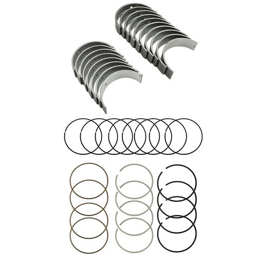 STD Piston Rings Main Rod Bearings Fit for Toyota Camry Matrix Corolla RAV4 Scion TC XB 2.4 L 2007-2010, 13011-0H031 13011-2816 MB8412A, MB5646SI,5M8412A,