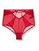 Marchio Amazon - Iris & Lilly Slip Coprenti a Vita Alta in Mesh Donna, Pacco da 2, Rosso (Scooter), L, Label: L