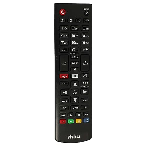 vhbw telecomando compatibile con LG 43LJ594V, 43UJ630V, 55UJ630V, 65UJ634V, 28MT49S-PZ, 49UJ651V TV, televisione - Telecomando di ricambio