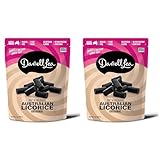 Darrell Lea Soft Australian Licorice, Original Black Flavor, 7 Ounce Bag (2-Pack) | Non-GMO, No Palm Oil, Plant Based, No High Fructose Corn Syrup | Soft & Chewy Licorice Candy, Made in Australia