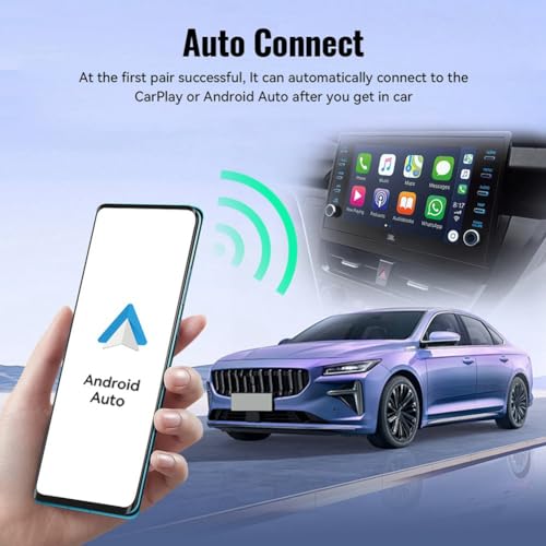 Adaptateur Android Auto sans fil et mini boîtier universel plug and play