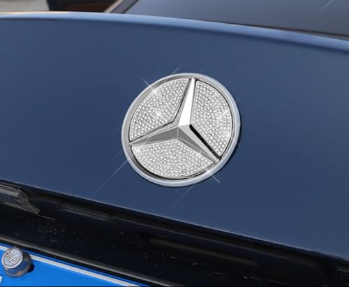 Image of Bling Accessories Car Logo Decal Fit for Mercedes Benz A Class 2016 2017 2018 2019 2020 2021 2022 2023 2024 Decorative Stickers (for A Class 2019-2024)