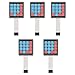 ZHWXFW 5 Pcs 4x4 Matrix Membrane Keypad Set 16 Key Matrix Array Large Buttons Keyboard Module Membrane Switch with 8 pin Interface for Arduino AVR PIC Microcontroller