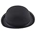 Classic Fashion Black Wide Brim Flat Top Fedora Panama Hat Church Cap Pork Pie Hat Jazz Hat for (As Shown, One Size)
