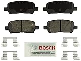BOSCH BE999H Blue Ceramic Disc Brake Pad Set With Hardware - Compatible With Select Buick Allure, LaCrosse; Chevrolet Impala, Impala Limited; Pontiac Grand Prix; REAR