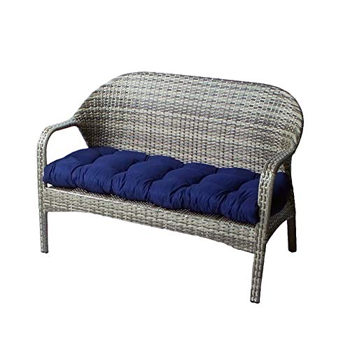 WAQIA Indoor/Outdoor Loveseat Cushion, 51" Patio Bench Cushion Soft Rocking Chairs Pad Lounger Recliner Seat Cushion Thicken for Wicker Loveseat Settee