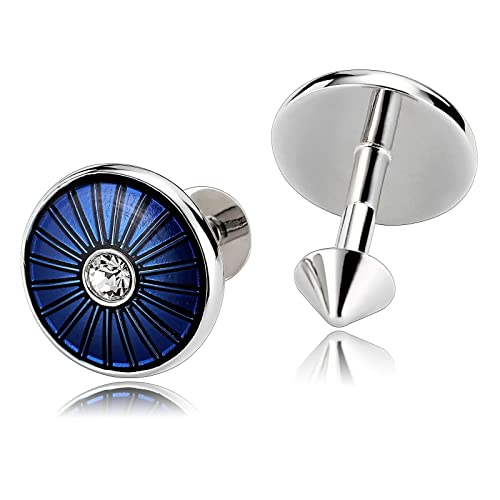 Mancuernillas personalizadas de acero para hombre miniatura 2