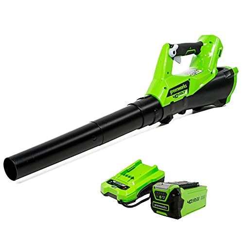 Greenworks 40V (110 MPH / 390 CFM) Cordless Axial Blower, 2.5Ah Battery and Charger Included by Greenworks - Used condition - US$69.09