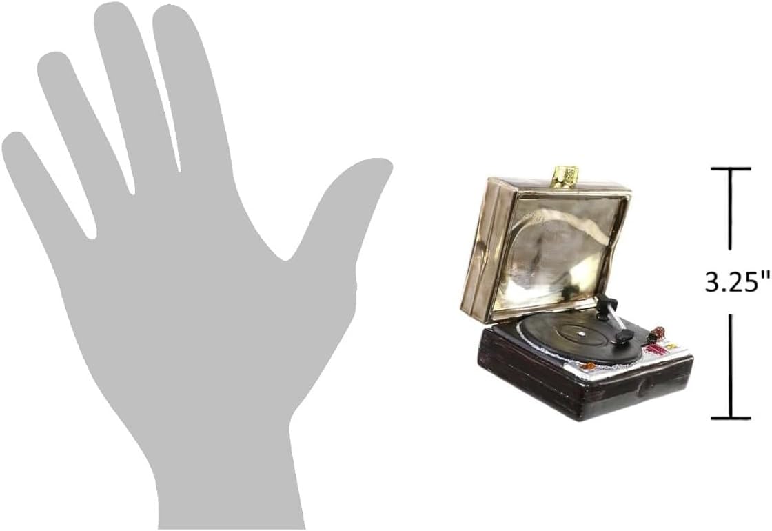 The Bridge Collection Retro Turntable Christmas Ornament