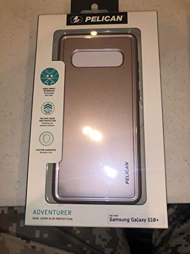 Pelican Adventurer Series Case for The Samsung Galaxy S10+ (Rose Gold/Light Grey)