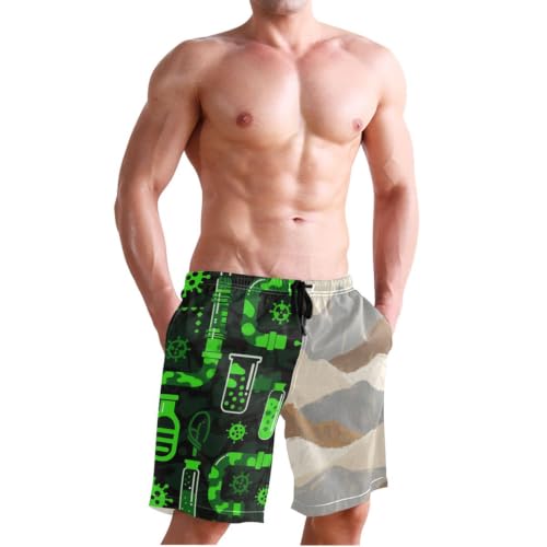 Short de bain pour homme avec compression contre les frottements