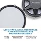 Alesis Nitro Max Kit Elektronische Schlagzeug mit Quiet Mesh Pads, 10 Dual Zone Snare, Bluetooth, 440+ authentische Sounds, Drumeo, USB MIDI, Kick Pedal