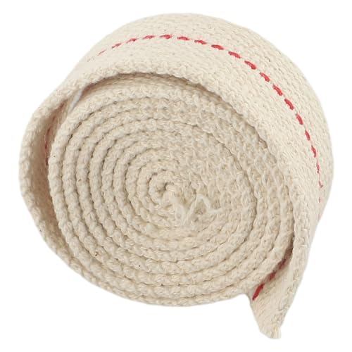 Opatiny Lámparas de queroseno de algodón plano, 1 m de longitud, 1 cm, 15 cm, 2 cm, 25 cm de diámetro, color blanco, aceite, petróleo o combustible espirituoso