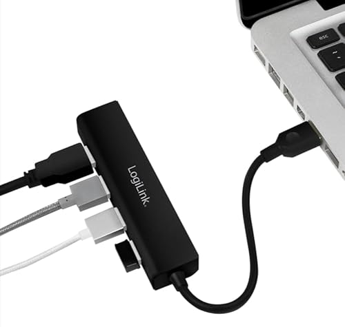 LOGILINK UA0295 HUB DE INTERFAZ USB 3.2 GEN 1 (3.1 GEN 1) TYPE-A 5000 MBIT/S NEGRO - Hub USB - Immagine 2