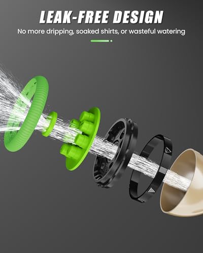 image for RAINPOINT Garden Hose Nozzle, Heavy Duty Metal Water Hose Sprayer Nozz