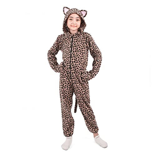 Kids Cheetah Onesie Costume For Boys Girls Leopard Onesie Costume Jaguar Outfit Costume Halloween Christmas Cosplay #TOP17