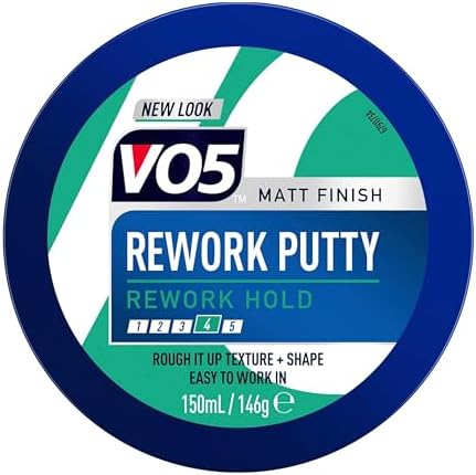 VO5 Rework Putty Matt Finish 150ml - Flexible Hold for Bold Styles ...