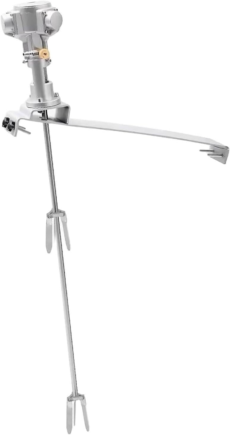 1/2 HP Tank Barrel Air Agitator Stirring Machine, 50 Gallon Pneumatic Paint Mixer, The Air Control Valve Adjusts The Speed and Mixes More Evenly, with Support Hanger