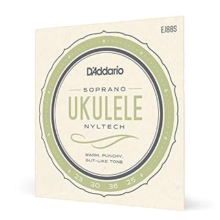 D’Addario EJ88S Cordes Nyltech pour ukulélé Soprano - Les Beatles, Paul McCartney, John Lennon, RIngo Starr, George Harrison