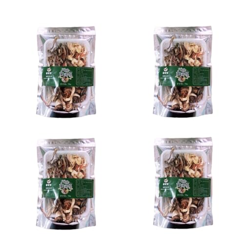 Artisanal Mushroom Soup Base, Premium Stewing & Braising Ingredient. Premium Dried Mushroom Mix, A Thoughtful Gift For Food Lovers, 4-packs (9.87oz/280g)