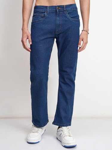 Image of Highlander Men's Straight Fit Jeans | Mid Rise | Stretchable Fabric | Designed for Comfort & Ease of Movement | Jeans for Man